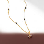 Floral Sparkle Mangalsutra Necklace