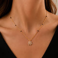 Floral Sparkle Mangalsutra Necklace