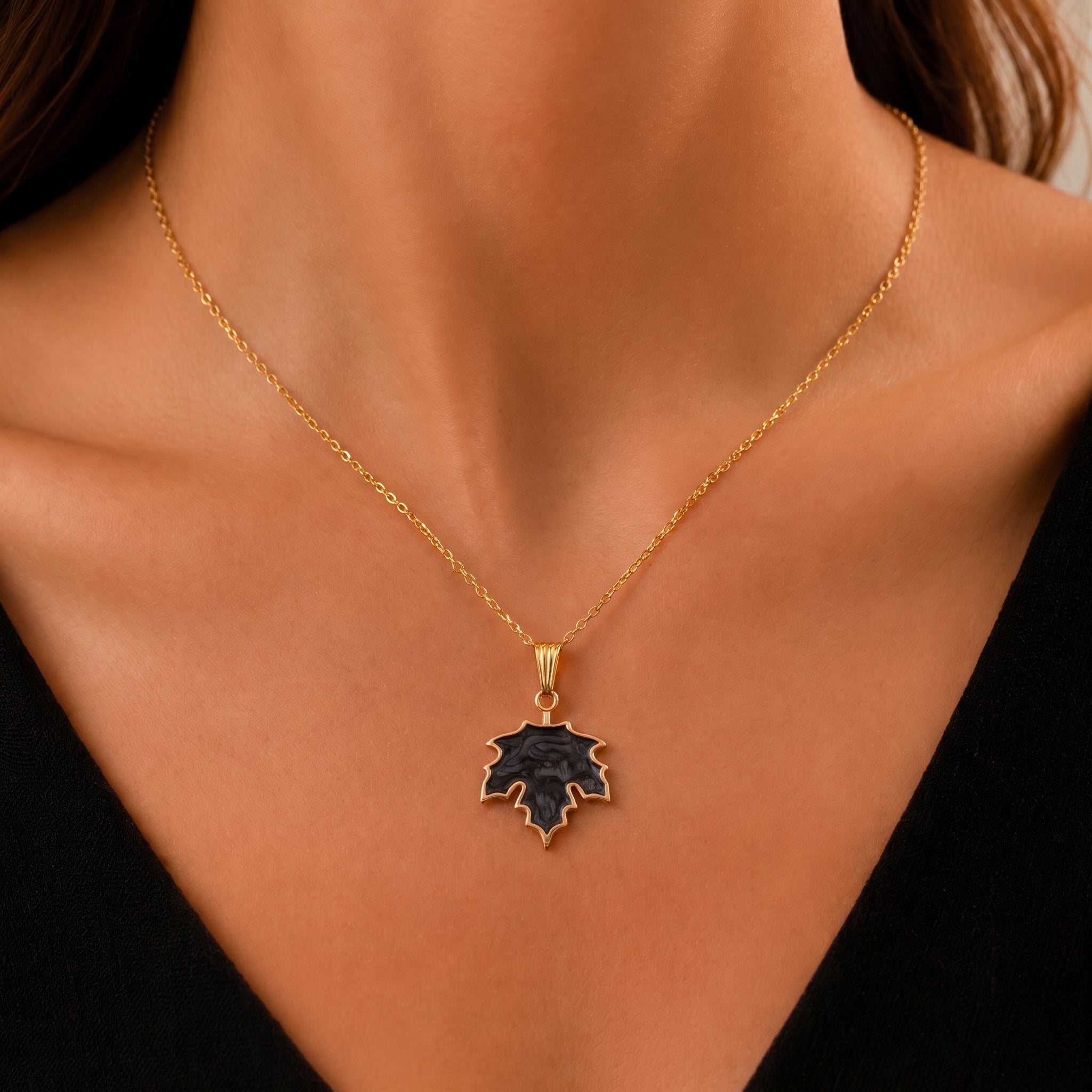 Maple Leaf Pendant Necklace